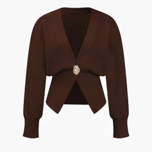 V-Neck Sweater Cardigan